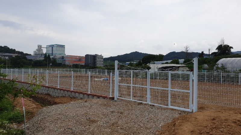 아산휀스ㅡ아산울타리ㅡ아산둔포면 경계휀스시공