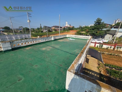 전원주택 휀스 옥상 설치 메쉬휀스 시공 [현대휀스산업]