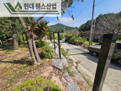 천안 휀스 펜스 울타리 - 천안시 신부동에 위치한 작은 전원주택 경계에 베이직 A형휀스를 시공한 현장을 소개합니다.