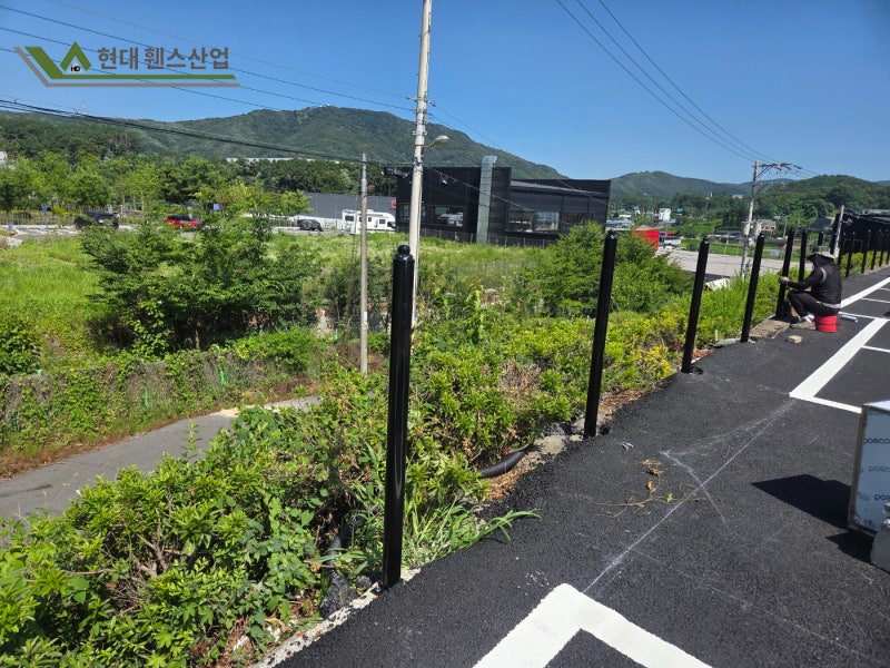 용인휀스 처인구 유방동 공장 시공 디자인휀스 추가 70m 설치