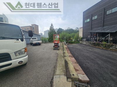 성남휀스 펜스 울타리 - 성남시 수정구에 위치한 영어 유치원에 메쉬휀스 4.0m(2.0+2.0)*2단 휀스를 시공한 현장을 소개합니다.
