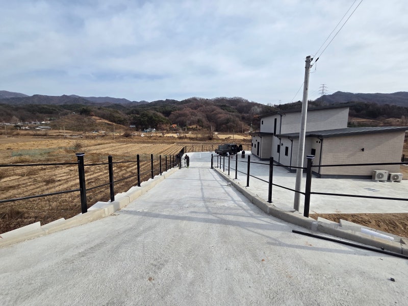 강원도 원주휀스 전원주택 펜스 반려견을 위한 대문 설치