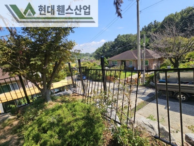 천안 휀스 펜스 울타리 - 천안시 신부동에 위치한 작은 전원주택 경계에 베이직 A형휀스를 시공한 현장을 소개합니다.