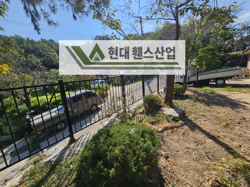 천안 휀스 펜스 울타리 - 천안시 신부동에 위치한 작은 전원주택 경계에 베이직 A형휀스를 시공한 현장을 소개합니다.