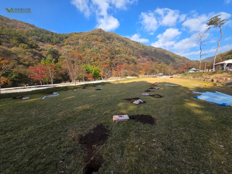 천안휀스 시공 반려견 놀이터용 메쉬휀스 애견펜스 설치 사례