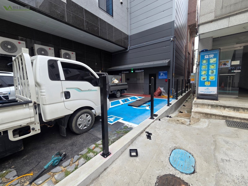 평택휀스 설치 상가 원룸단지 경계 구획 마무리 [현대휀스산업]