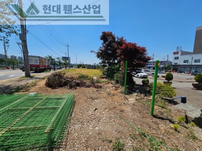 시흥휀스 펜스 울타리 - 시흥시 장현동에 위치한 작은 화단에 경계용 메쉬휀스를 설치한 현장을 소개합니다.