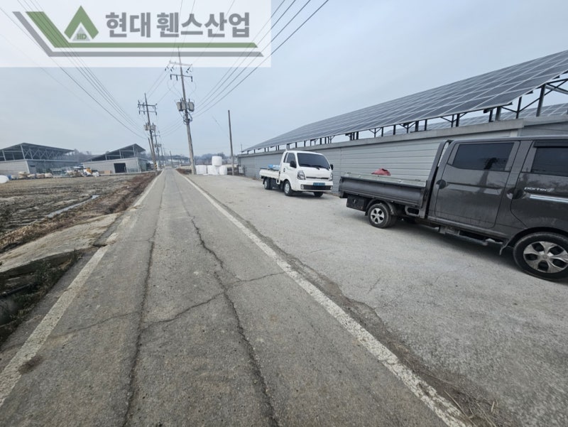 아산휀스 펜스 울타리 - 아산시 둔포면에 위치한 하우스식 농장에 메쉬휀스를 시공한 현장을 소개합니다.