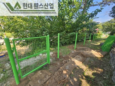 천안휀스 펜스 울타리 - 천안시 목천읍에 있는 작은 초등학교에 경계용 메쉬휀스를 시공한 현장을 소개합니다.