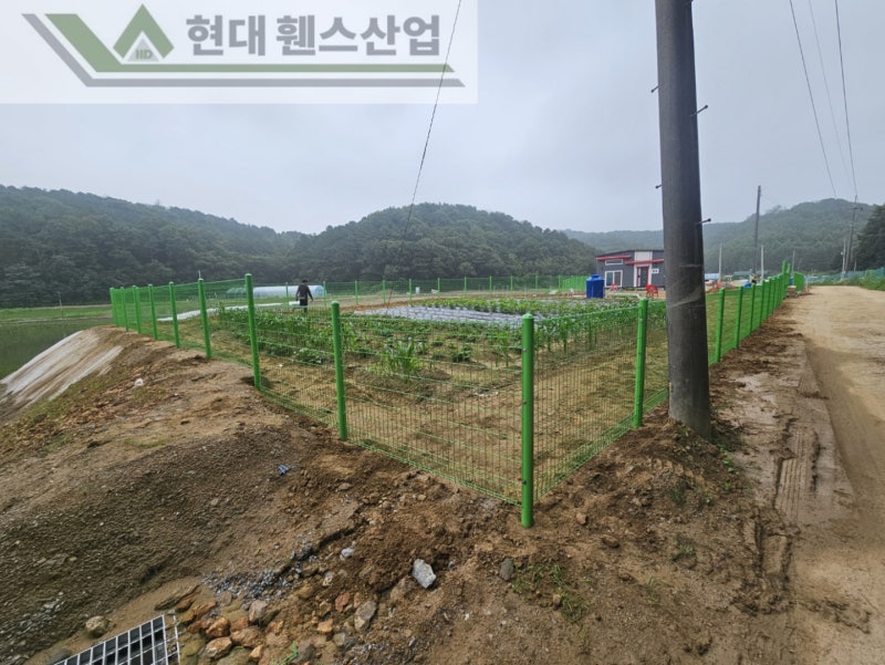 아산휀스 펜스 울타리 - 아산시 신창면에 위치한 농막 부지 경계에 메쉬휀스를 설치한 현장을 소개합니다. 아산휀스 펜스 울타리 - 아산시 신창면에 위치한 농막 부지 경계에 메쉬휀스를 설치한 현장을 소개합니다.
