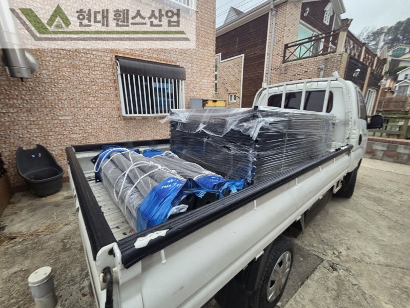 예산휀스 펜스 울타리 - 예산군 덕산면에 위치한 전원주택 경계에 베이직A형휀스를 시공한 현장을 소개합니다.