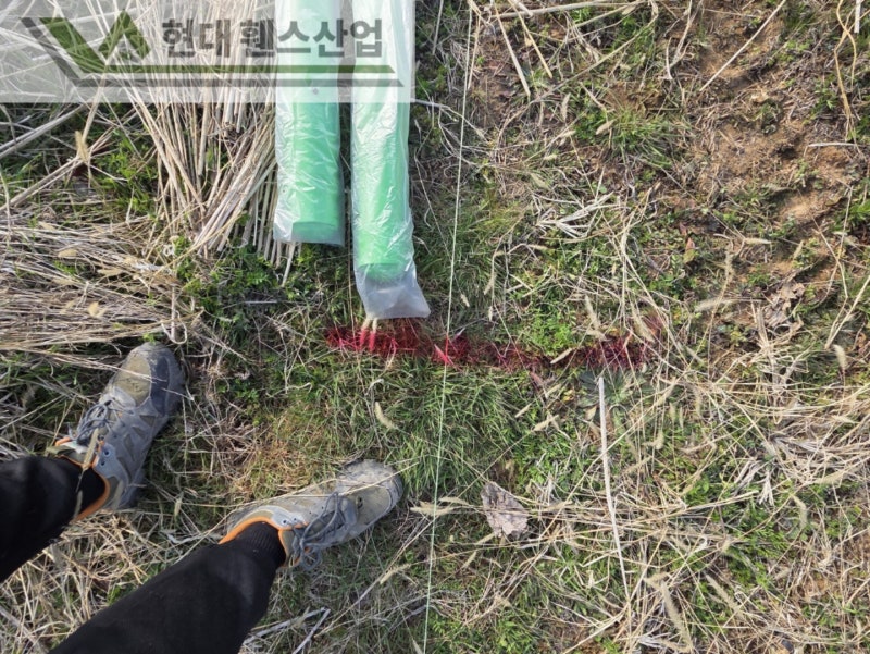 보령휀스 펜스 울타리 - 보령시 대천동에 위치한 전답에 메쉬휀스를 시공한 현장을 소개합니다.