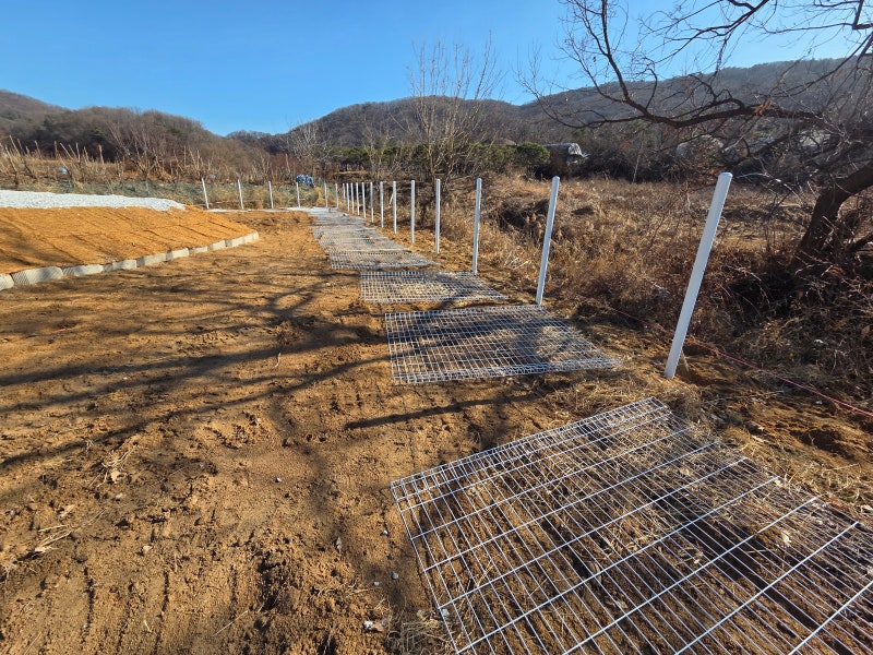 평택휀스 농막 주택 현장 야생동물 침입 방지 펜스 설치