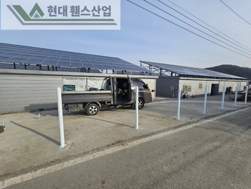 아산휀스 펜스 울타리 - 아산시 둔포면에 위치한 하우스식 농장에 메쉬휀스를 시공한 현장을 소개합니다.
