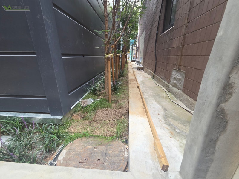 평택휀스 설치 상가 원룸단지 경계 구획 마무리 [현대휀스산업]