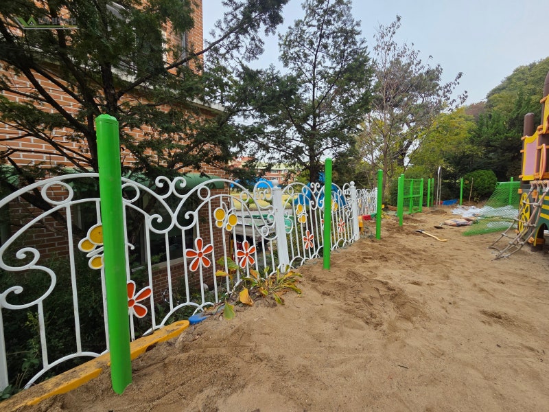 서울휀스 현대휀스산업 구로구 동정성모유치원 놀이터 메쉬휀스 시공 후기