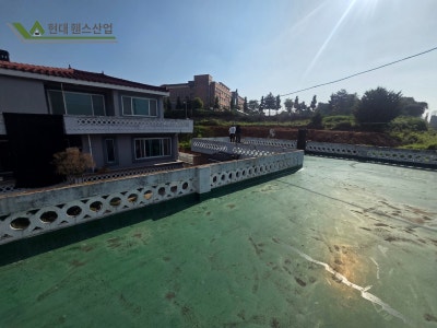 전원주택 휀스 옥상 설치 메쉬휀스 시공 [현대휀스산업]