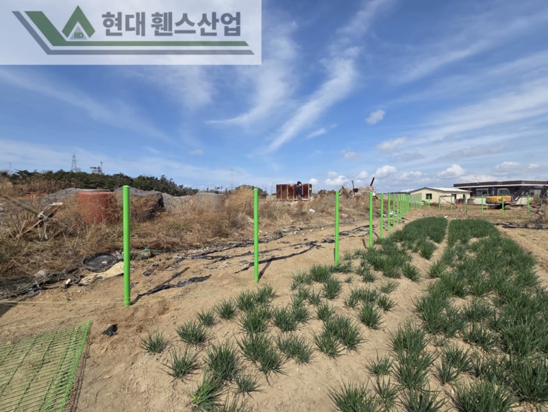 보령휀스 펜스 울타리 - 보령시 대천동에 위치한 전답에 메쉬휀스를 시공한 현장을 소개합니다.