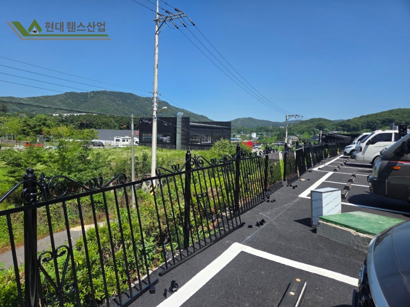 용인휀스 처인구 유방동 공장 시공 디자인휀스 추가 70m 설치