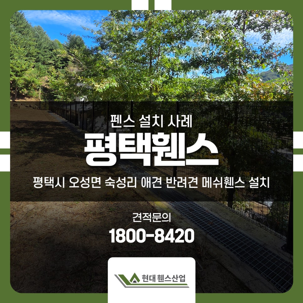 평택펜스 평택시 오성면 숙성리 애견 반려견 메쉬휀스 설치 평택펜스 평택시 오성면 숙성리 애견 반려견 메쉬휀스 설치
