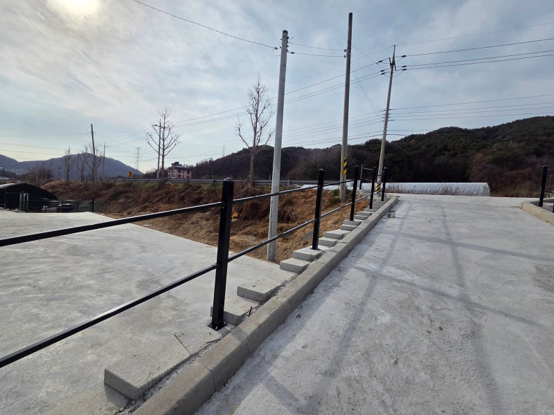 강원도 원주휀스 전원주택 펜스 반려견을 위한 대문 설치