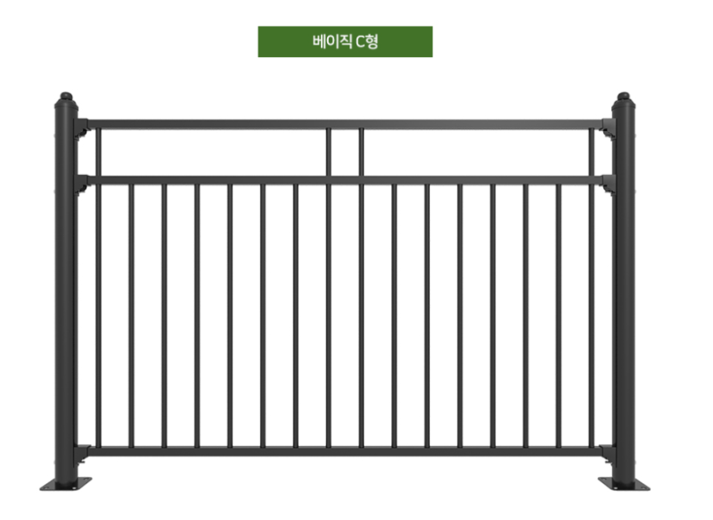평택휀스 설치 상가 원룸단지 경계 구획 마무리 [현대휀스산업]