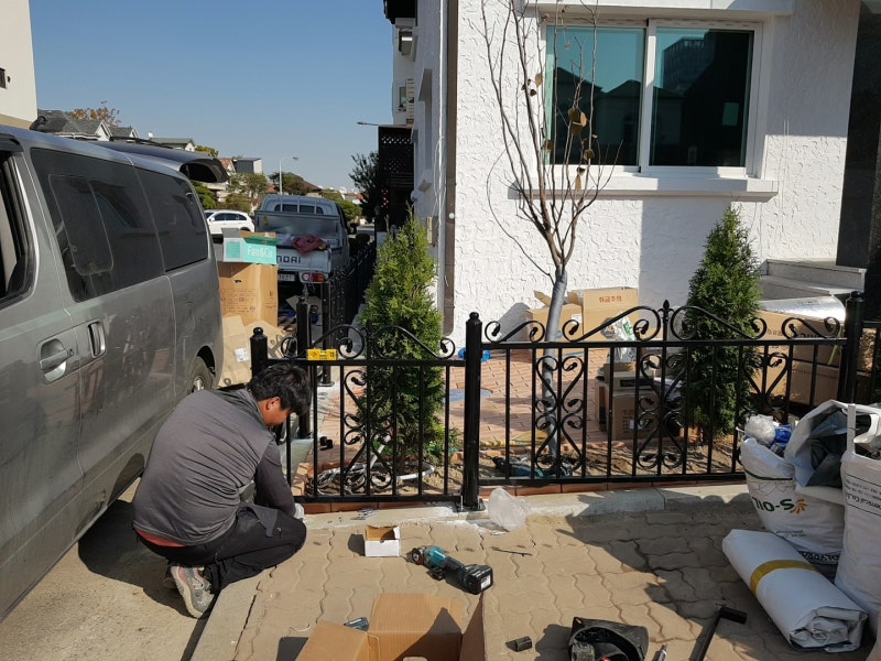 일산 주택시공 ㅡ 일산 울타리 ㅡ 일산 디자인휀스 시공