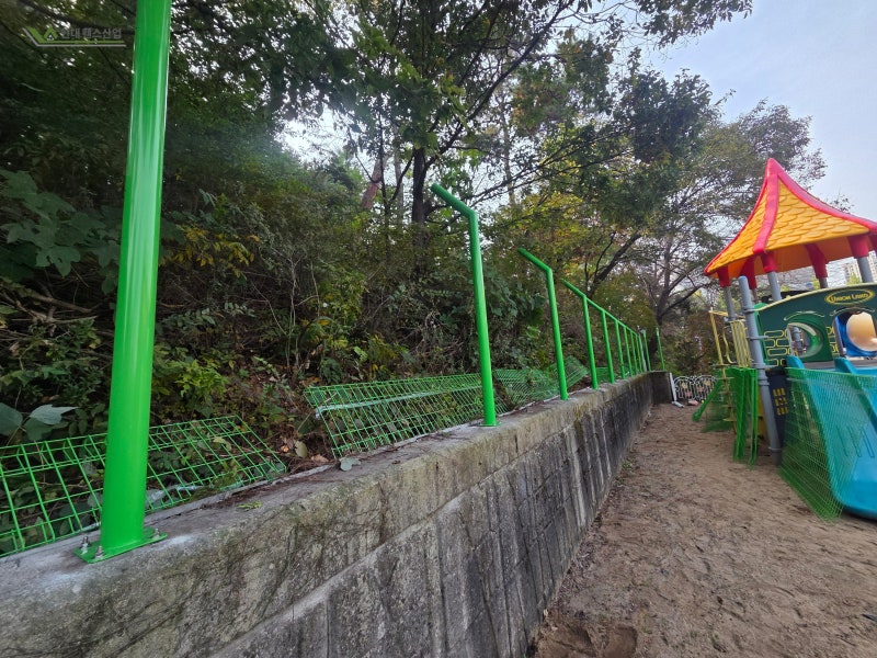 서울휀스 현대휀스산업 구로구 동정성모유치원 놀이터 메쉬휀스 시공 후기